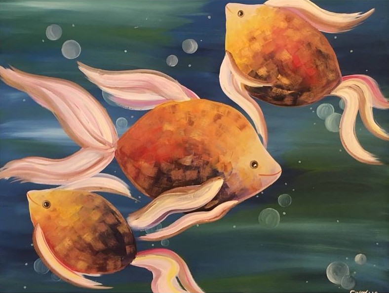 Fishes - 2018 - Oil Painting