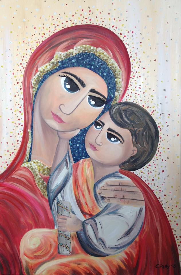 Mary and Jesus - 2016 - Oil Painting